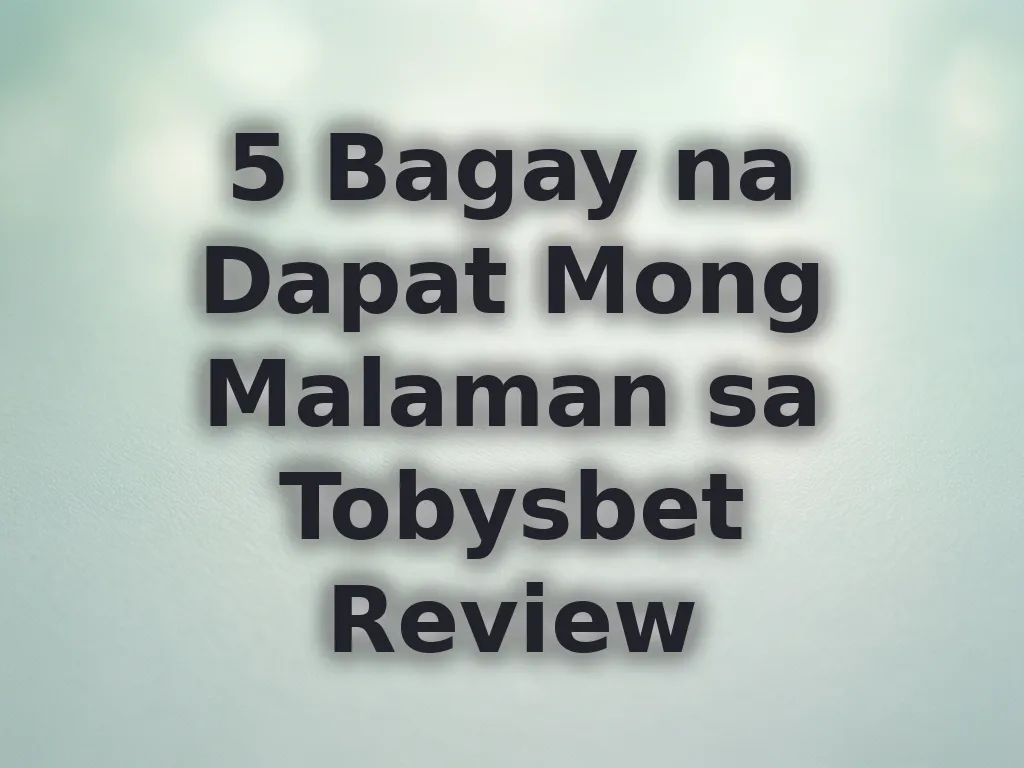 Tobysbet Review Guide